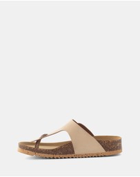 BioNatura - Devina Leather Thong Sandals