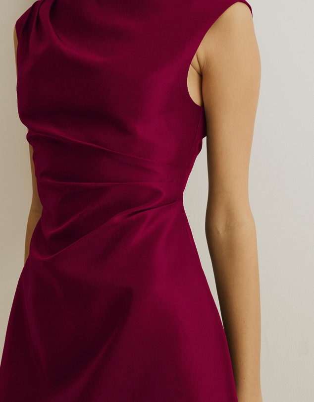 Atmos&Here - Rosie Structured Satin Mini Dress