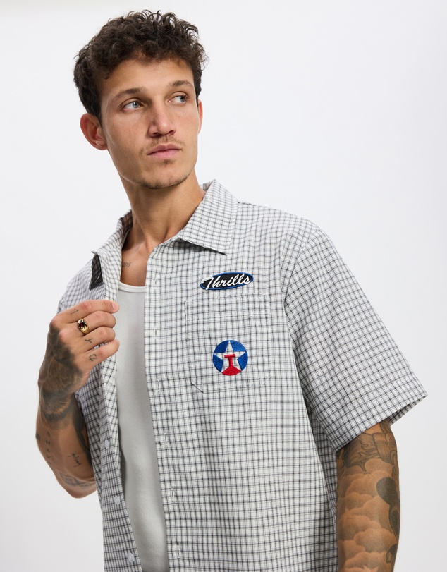 Thrills - Super Charged Short Sleeve Check Work Shirt