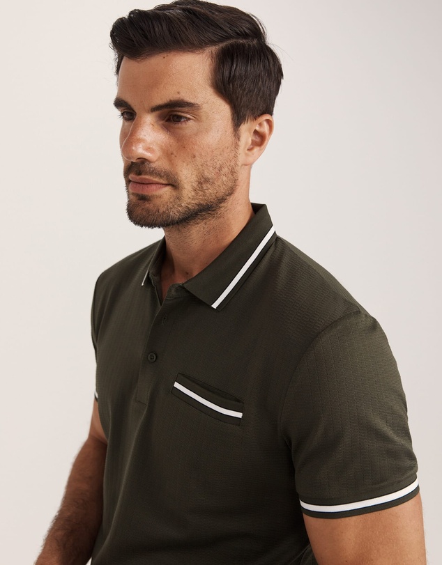 SABA - Ted Textured Cotton Polo