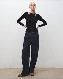 M.N.G - Ribbed Combined T-Shirt