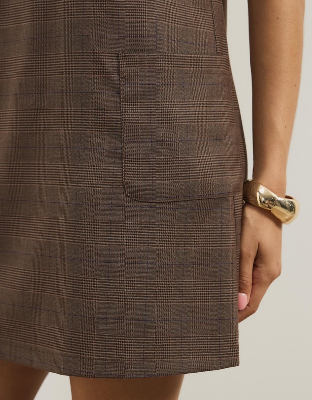 Atmos&Here - Zali Check Suiting Mini Dress