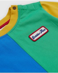 Goldie + Ace - Splice Colour Block LS Top - Babies-Kids