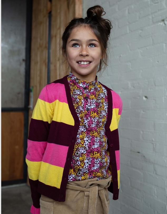 Quapi - Kate Long Sleeve Floral Blouse - Kids-Teens