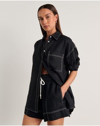 Jag - Gigi Linen Pull On Short