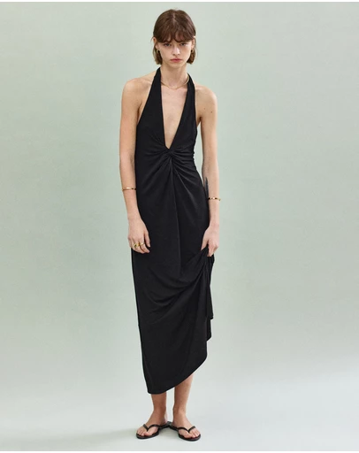 M.N.G - Draped Halter Dress