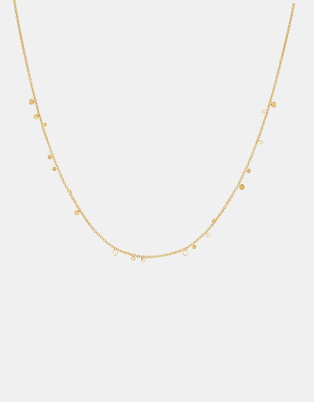Ania Haie - Ania Haie Gold Mini Disc Drop Stacking Necklace