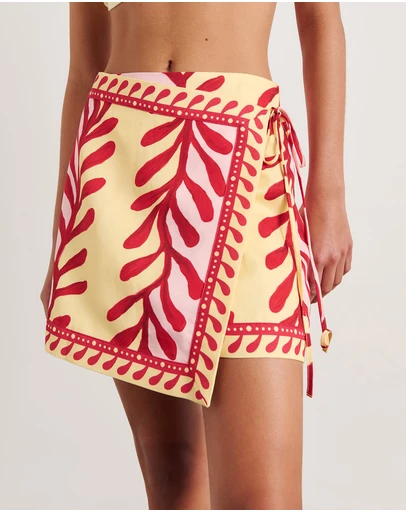 Jag - Rowan Wrap Skirt - ICONIC EXCLUSIVE