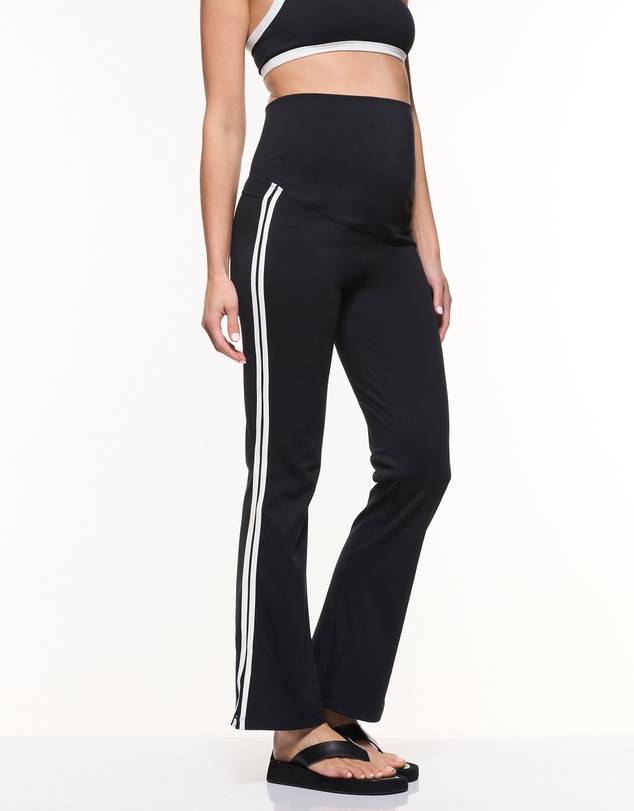 Soon Maternity - Straight Flare Side Stripe Leggings