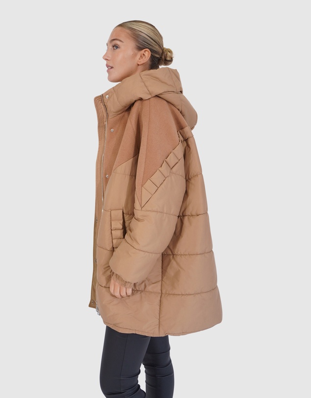 Belle & Bloom - Say It Again Quilted Jacket - Camel