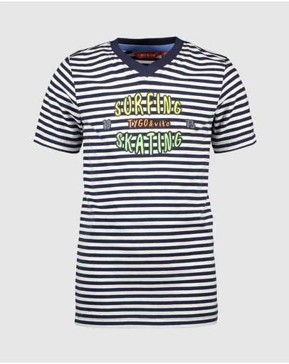TYGO&vito - Organic Stripe T-Shirt - Kids-Teens