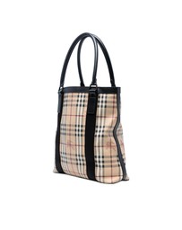 Pre-Loved by Azura Reborn - Pre-Loved Haymarket Check Coated Canvas Vertical Tote