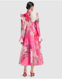 LEO LIN - Katrina Butterfly Sleeve Midi Dress