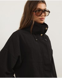 Atmos&Here - Elsie Lightweight Funnel Neck Track Jacket