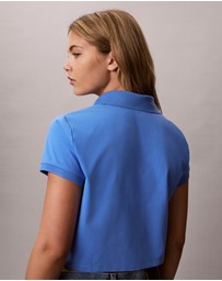 Calvin Klein Jeans - Cooling Jersey Cropped Polo Shirt