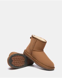 EVERAU - Australian Shepherd Ugg Mini Classic Sheepskin Upper UGG Boots