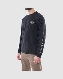 Fallen Footwear - Fallen Footwear Men Tradition Tee Jumper Regular Fit Black/Off-White
