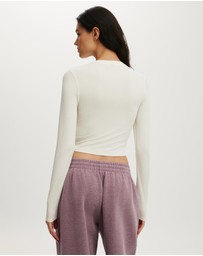 Cotton On Body Active - Active Ruched Front LS Top