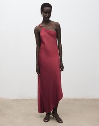 M.N.G - Asymmetrical Satin Dress