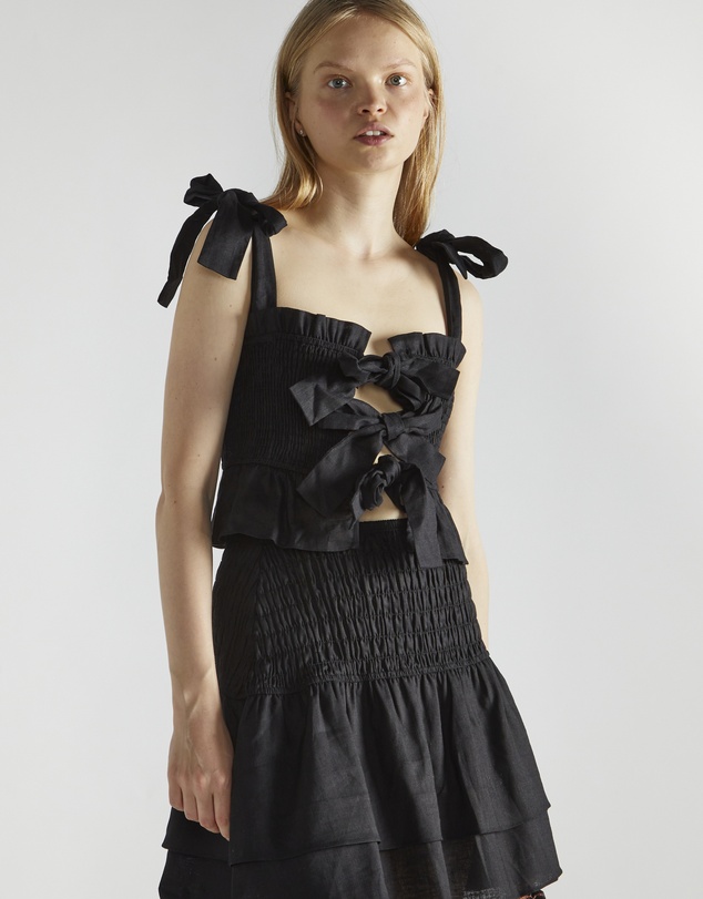 Glamorous - Shirred ra ra mini skirt