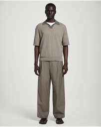 COS - Open-Knit Bouclé Polo Shirt
