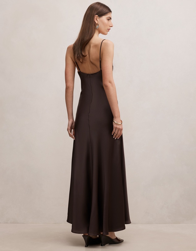 Forever New - Tilesha Satin Cowl Neck Slip Maxi Dress