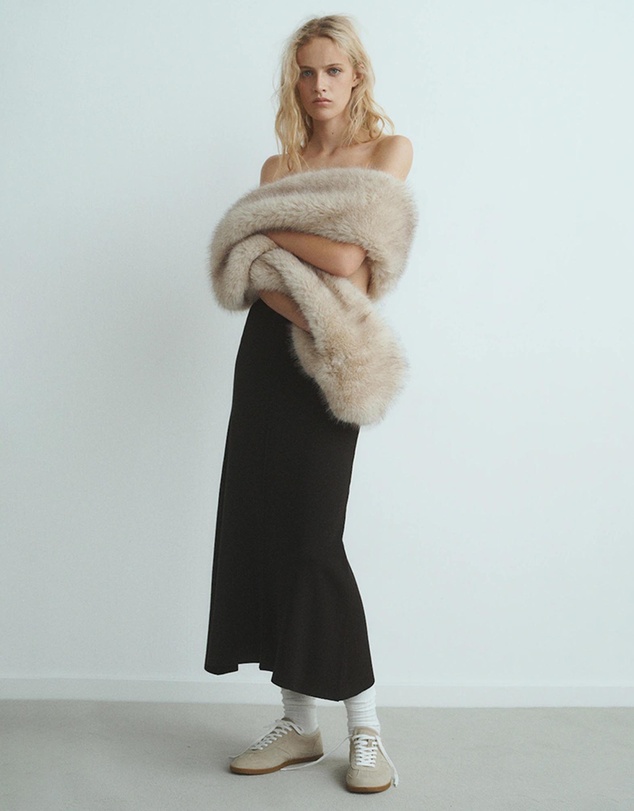 M.N.G - Flared Knitted Skirt