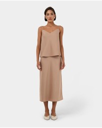 Forcast - Joy Satin V-neck Cami