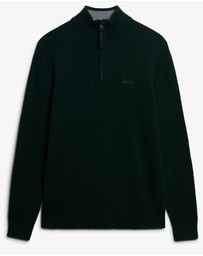 Superdry - Wool Blend Half Zip Slim Fit Jumper