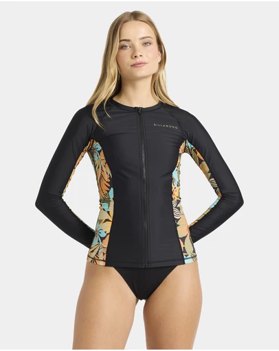 Billabong - Womens Des Tropiques Long Sleeve Rash Vest