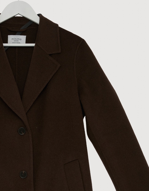 Revibe - Repaired Minima Esenciales Dulcie Relaxed Wool Coat - AU 10