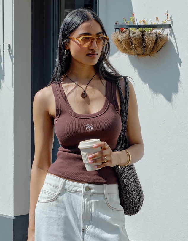 Ceres Life - Zoe Contour Rib Scoop Tank