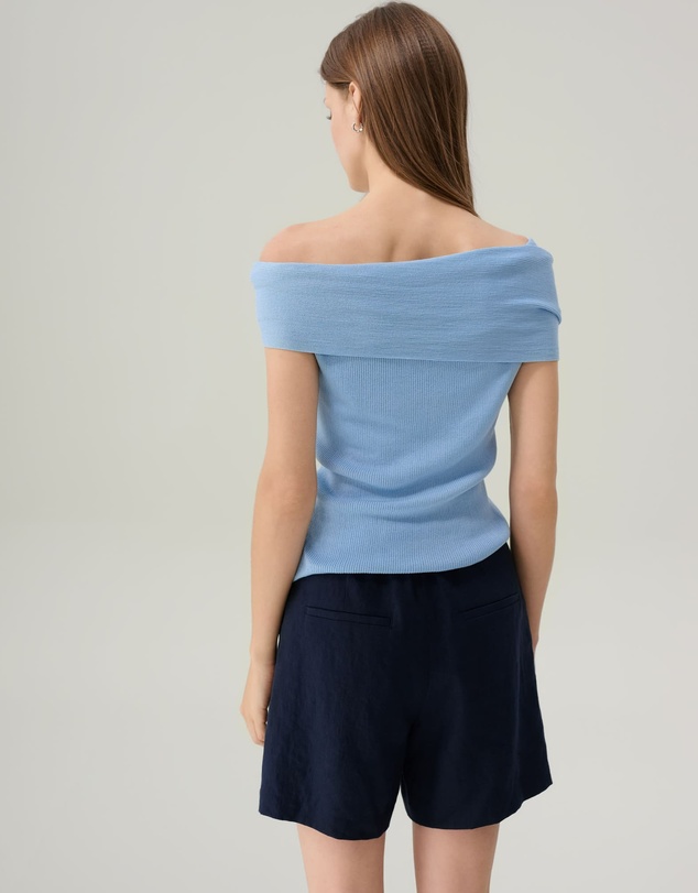 IDA+S - Romy Silk Off The Shoulder Top