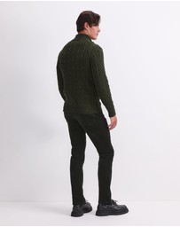 Sportscraft - Cable Knit Quarter Zip
