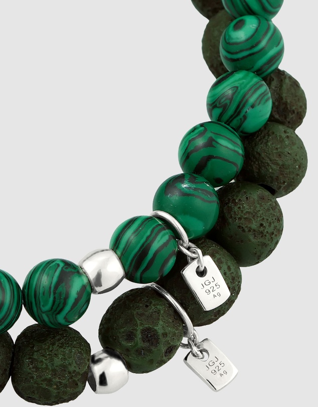 Kuzzoi - ICONIC EXCLUSIVE - Distressed Bead Bracelet Set