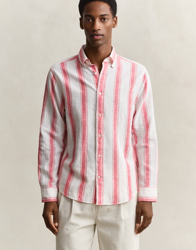 Gant - Cotton Linen Stripe Shirt