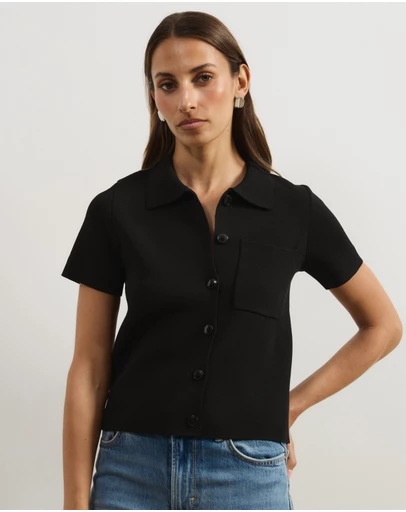 Atmos&Here - Sana Short Sleeve Knit Cardigan