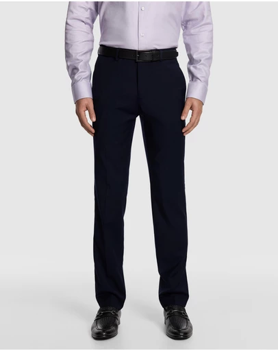 yd. - Atlas Wool Blend Slim Dress Pant