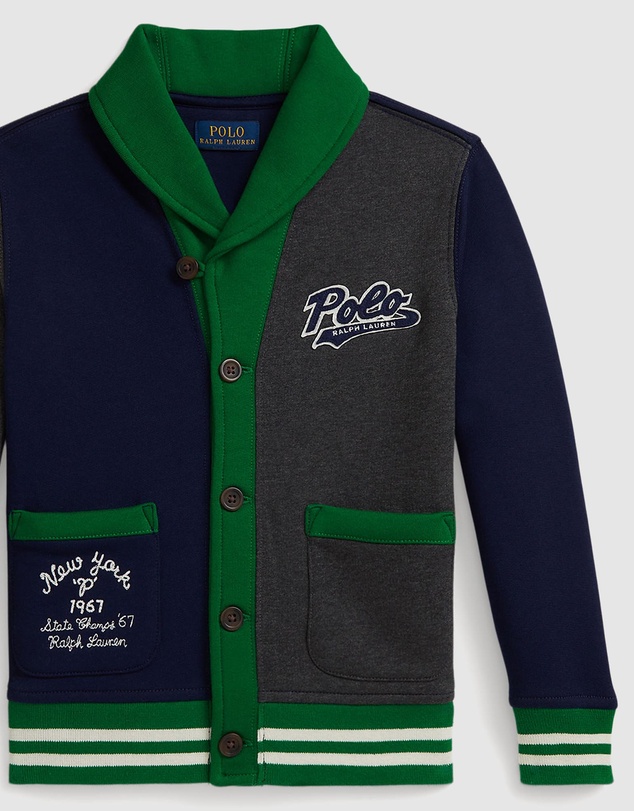 Polo Ralph Lauren - Logo Color-Blocked Fleece Cardigan - ICONIC EXCLUSIVE - Kids