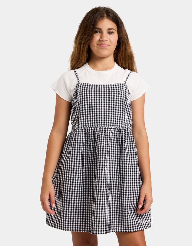 Billabong - Girls 6 to 16 Gingham Crush Mini Dress