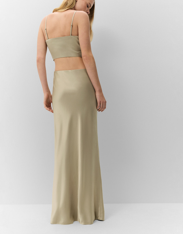 UNISON - Satin Bias Maxi Skirt