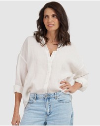 CAMIXA - Exalina Oversized Crinkle Linen Shirt