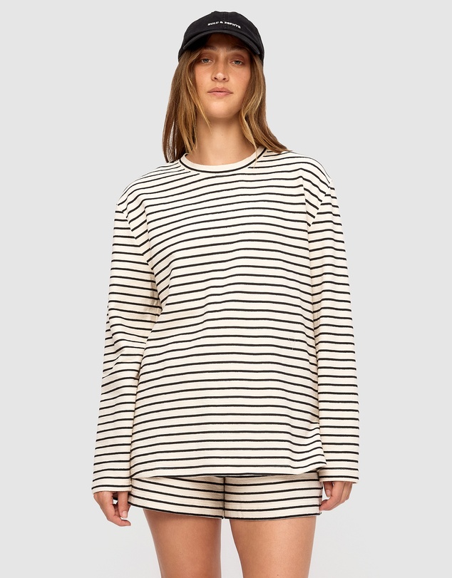 Zulu & Zephyr - Stripe Jersey Long Sleeve Top