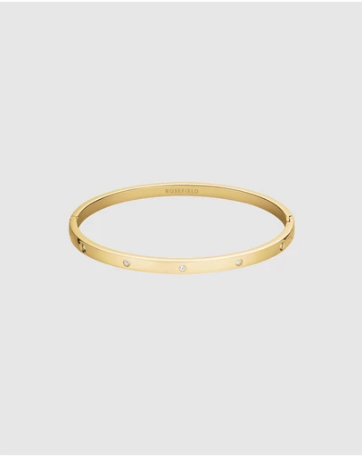 Rosefield - Crystal Gold-Tone Bangle