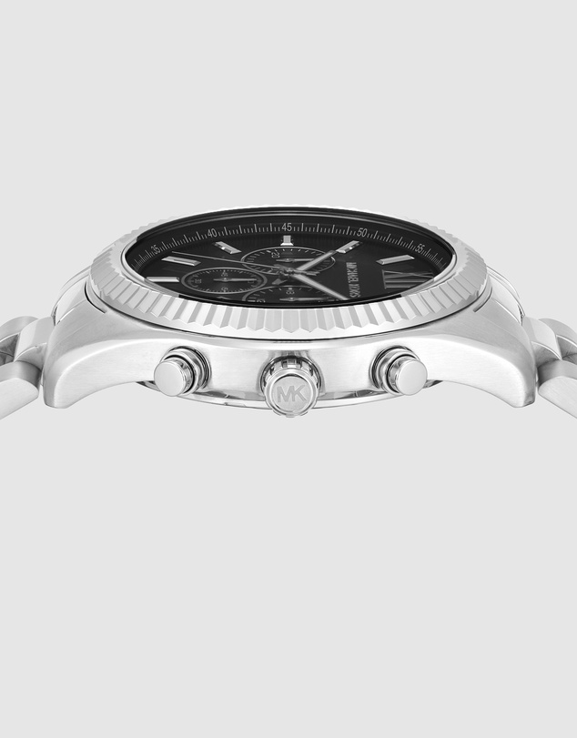 Michael Kors - Lexington Silver Tone Chronograph Watch