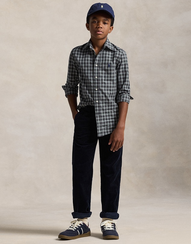 Polo Ralph Lauren - Plaid Cotton Poplin Shirt - ICONIC EXCLUSIVE - Teens
