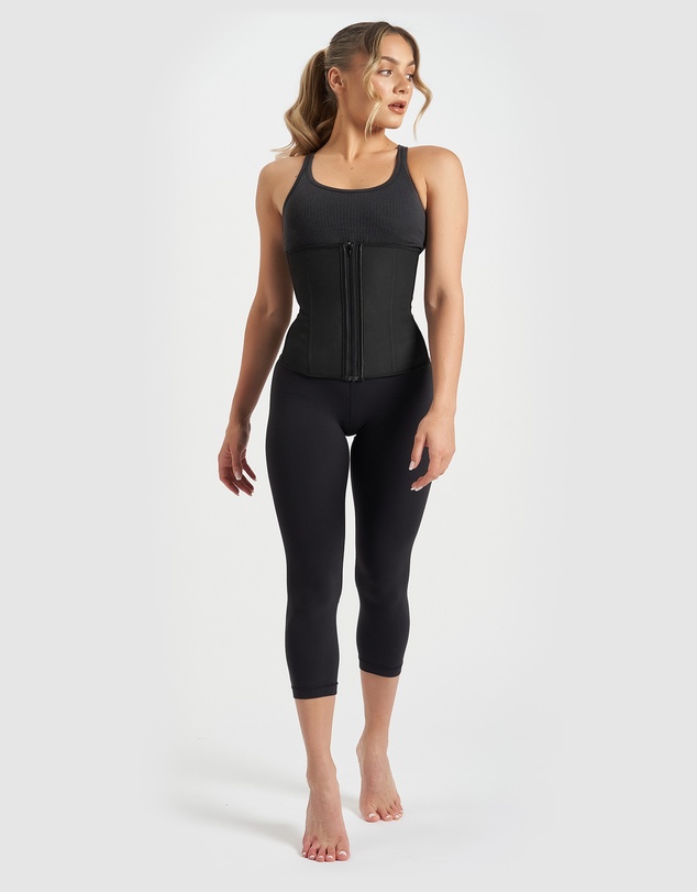 Core Trainer - 9 Flexi Steel Boned Aggressive Zip Waist Trainer