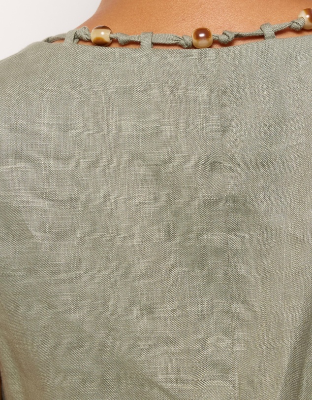 AERE - Jenna Linen Shift Mini Dress