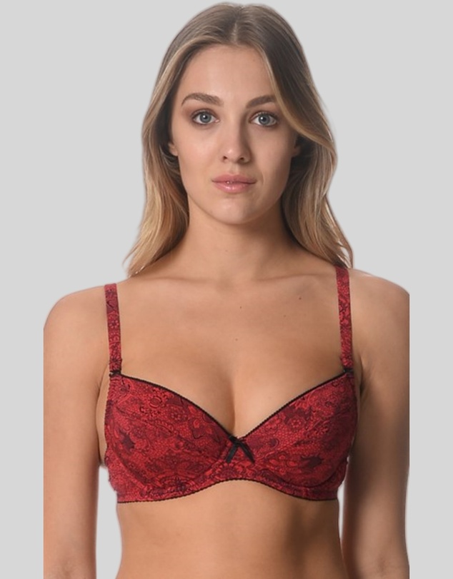 Underwear Of Sweden - Viola Bra-Red x2 Pack (Padded)