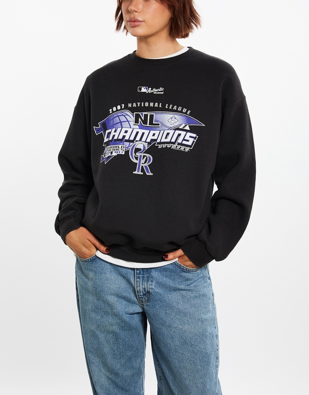 Vintage by The Real Deal - Pre Loved - Vintage MLB Colorado Rockies Sweatshirt